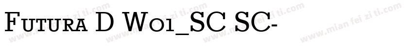 Futura D W01_SC SC字体转换
